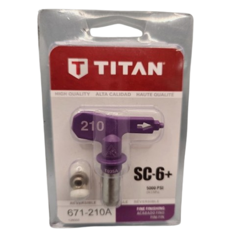 Titan 671-210A Tip Assembly, fine finish 210